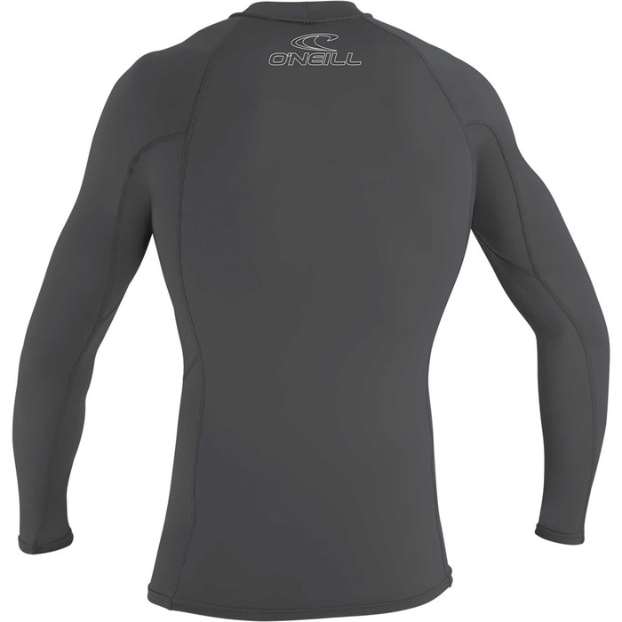 2024 O'Neill Mens Basic Skins Long Sleeve Rash Guard 3342 - Graphite